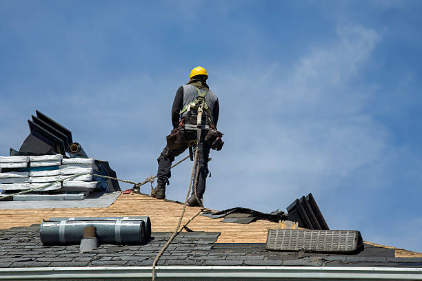 Professional Roofing technician working in South Vienna, OH